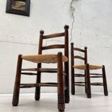 Chair in beech and straw