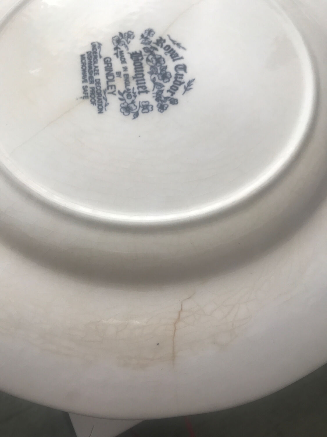 Blue Flower Plates Tudor Royal Grindley