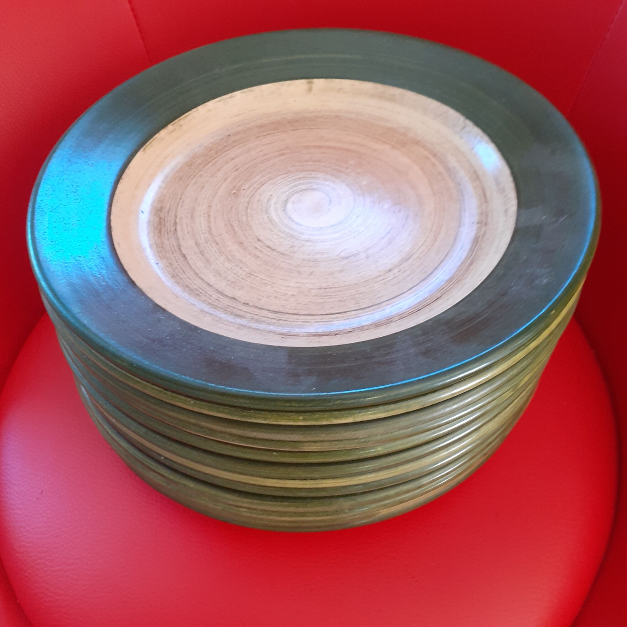Lot of plates st clément des annèes 6012 plates + 4 creuses + 2 raviers.