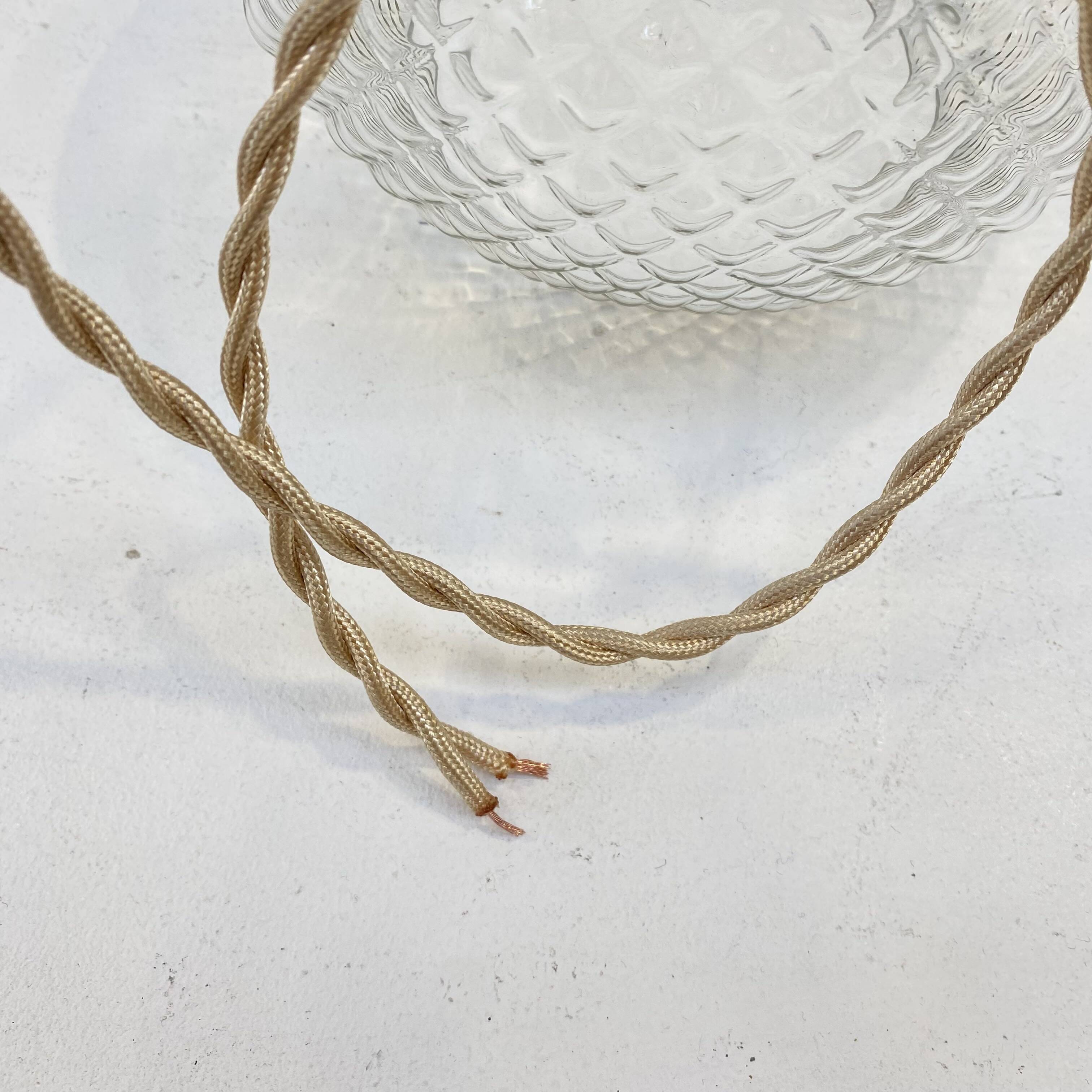 Large vintage pendant light in molded pressed glass