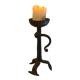 Wrought iron candle holder