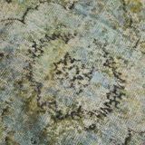 3x10 green tones turkish runner rug, 91x299cm