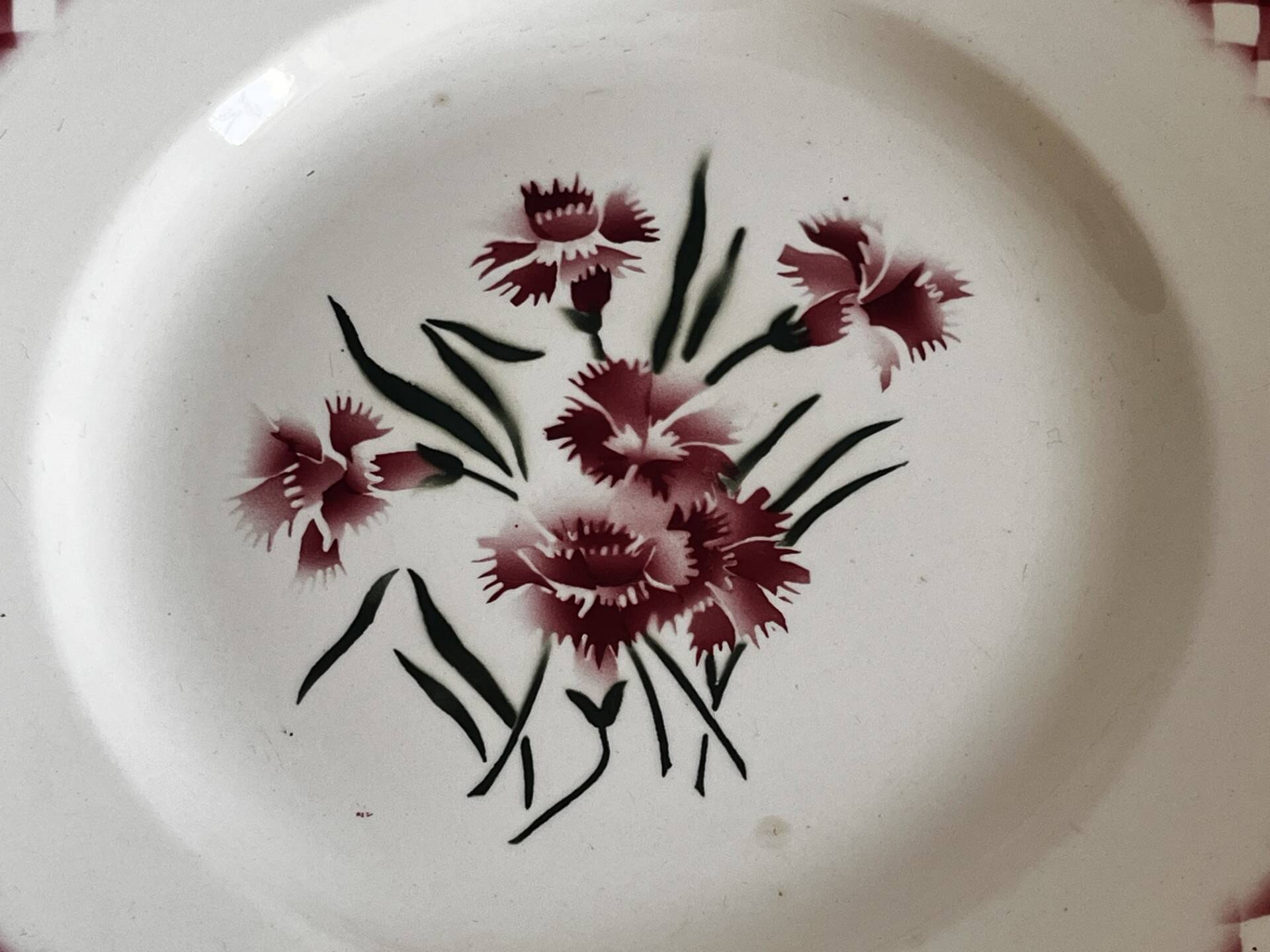 Service plate Sarreguemines