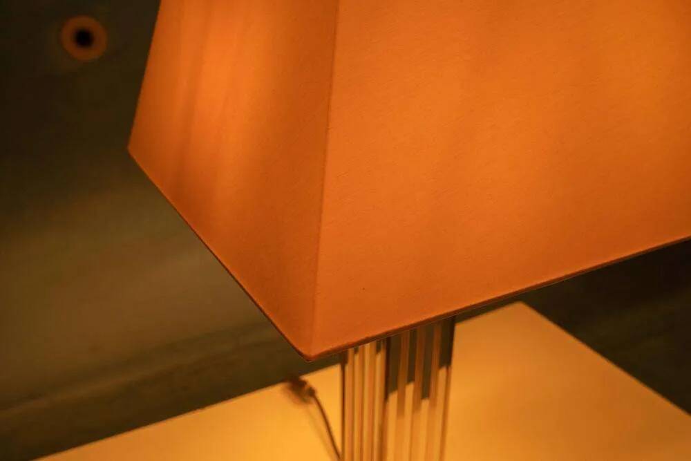 Vintage XL table lamp from the 70s, chic minimalist hotel table lamp.