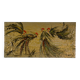 Tableau toile émaillée coqs de DEFFP 13, années 2000