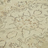 Hand-knotted wool turkish beige rug 183 cm x 295 cm