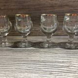 4 small dropper glasses