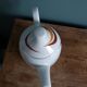 Coffee pot, teapot, porcelain, Italy, 70s, space age