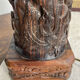 Carved wooden Balinese lamp base