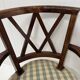 Art Deco office chair in solid mahogany, 20th century.