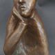 Bronze signed Heinz Bentele 1960s Albertus Magnus Germany