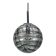 Smoky glass pendant light by Doria Leuchten 1970