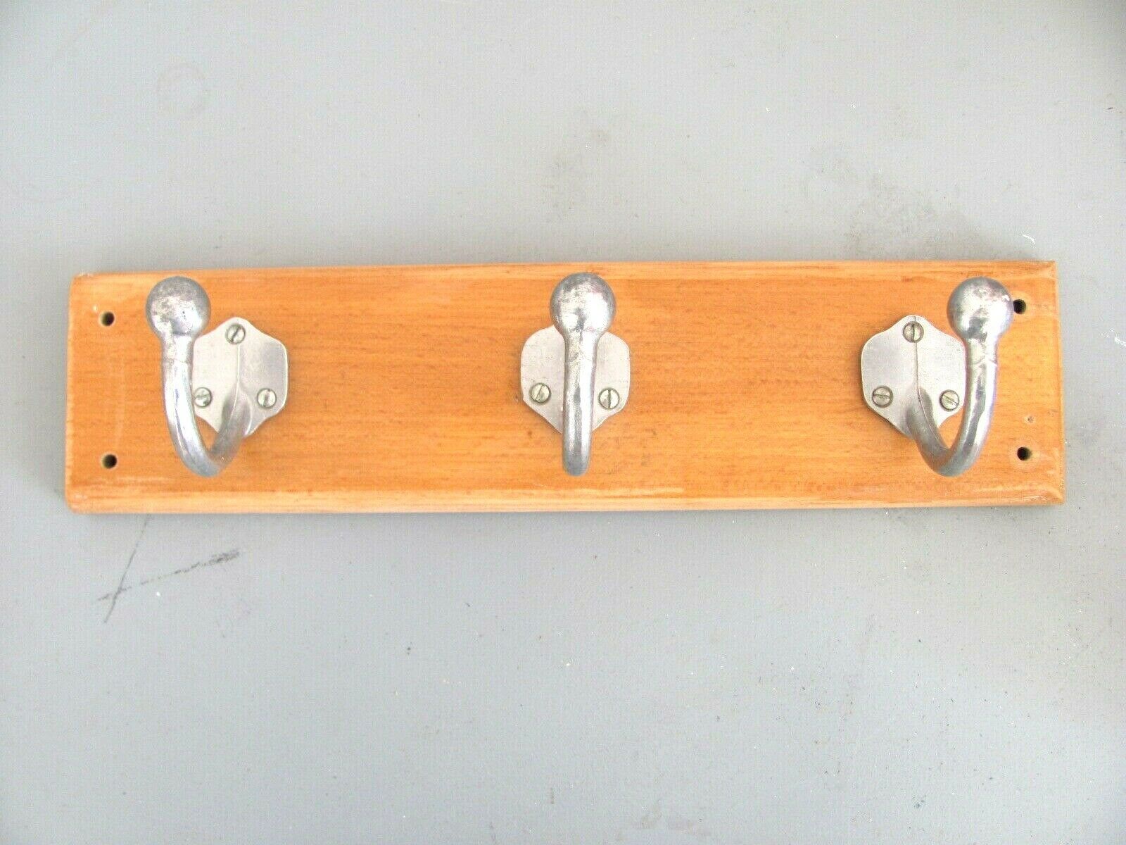 Coat rack 3 hooks  school communities Vntage