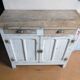 Vintage Parisian sideboard in its original patinated paint.