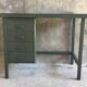 Small metal industrial desk with column of 4 drawers - industrial - 1960