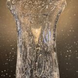 Set of 6 bubbled glass flutes