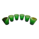 Set 6 verres Vereco verts