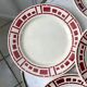 Set of 6 flat plates Badonviller model "Barbizon" 30s