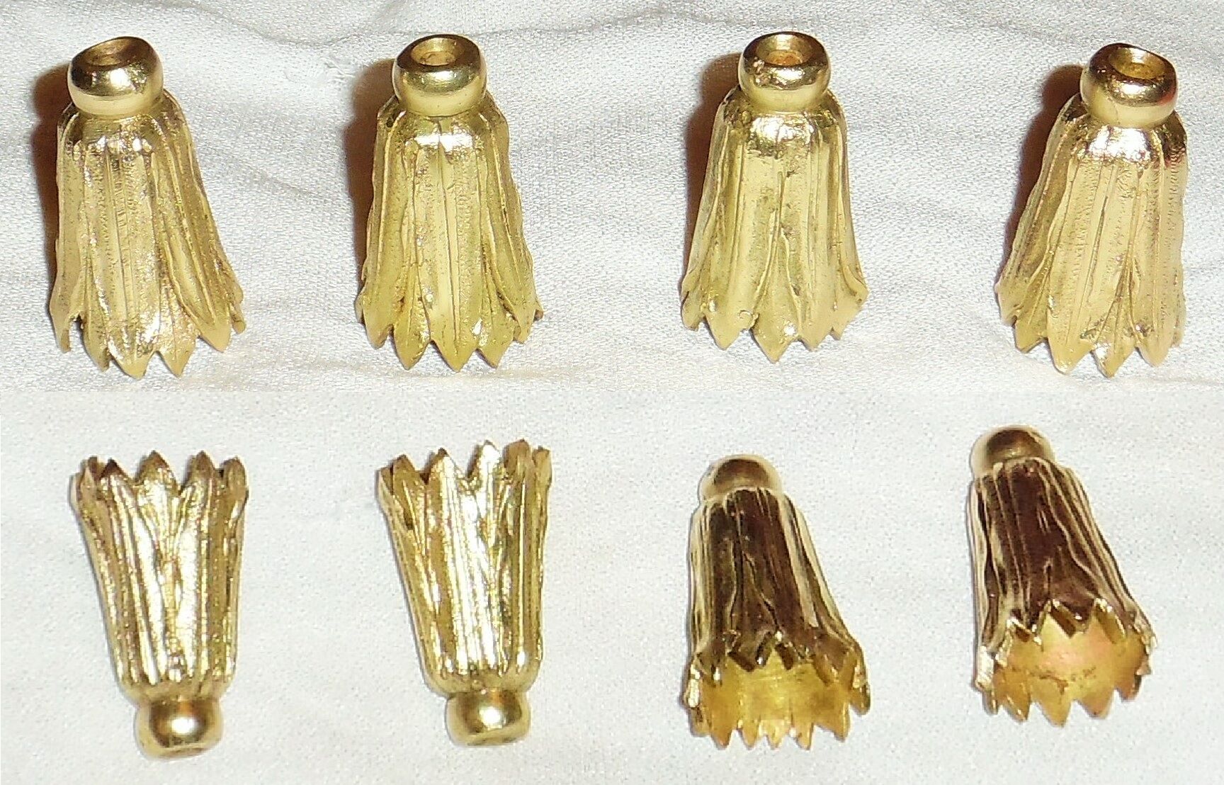 Set of 4 clogs Louis XVI in bronze