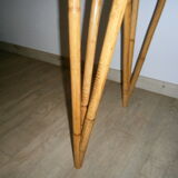 Rattan and wood desk