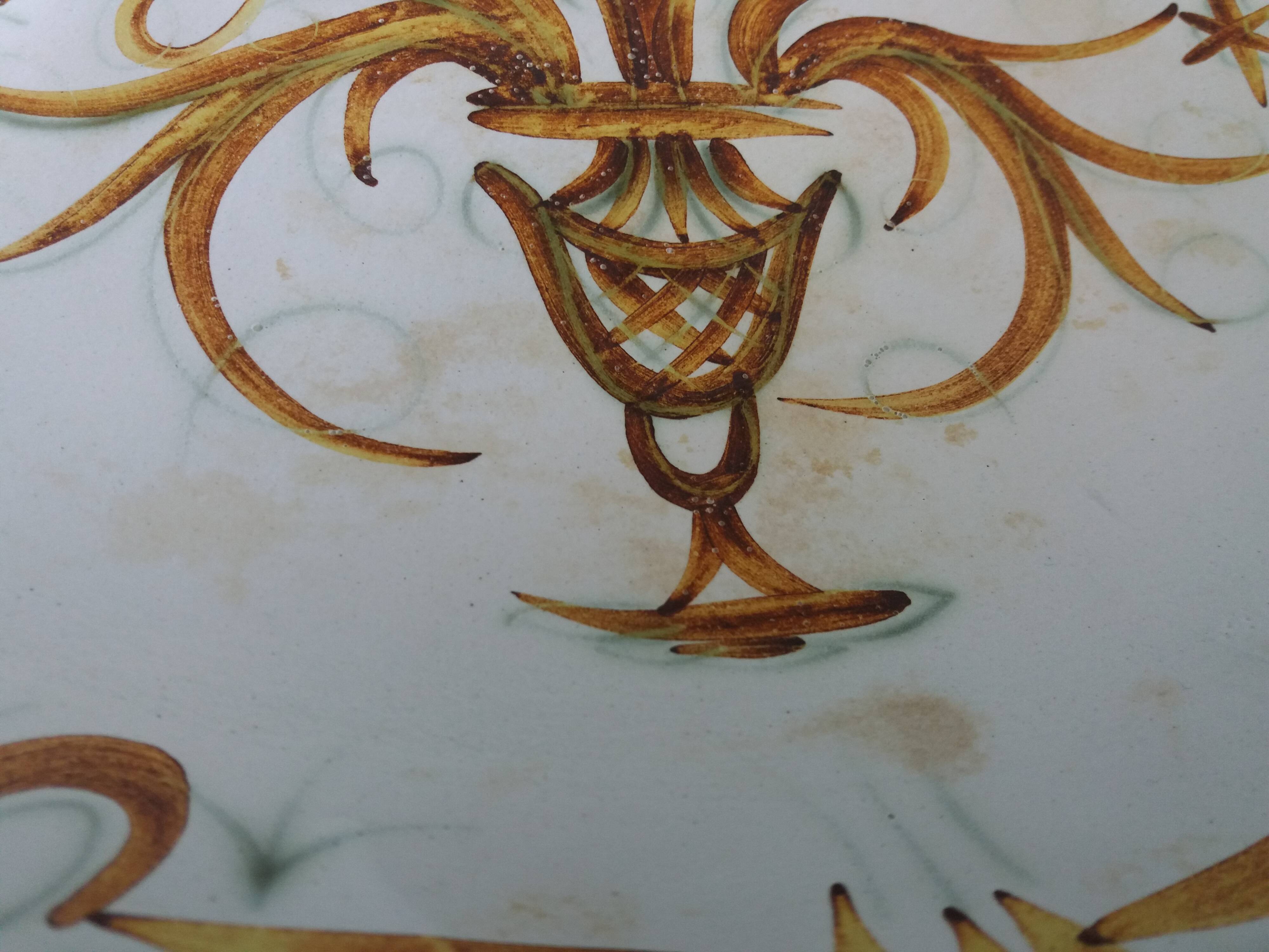 Keraluc Quimper oval flat salad bowl signed Yvonne Pennec