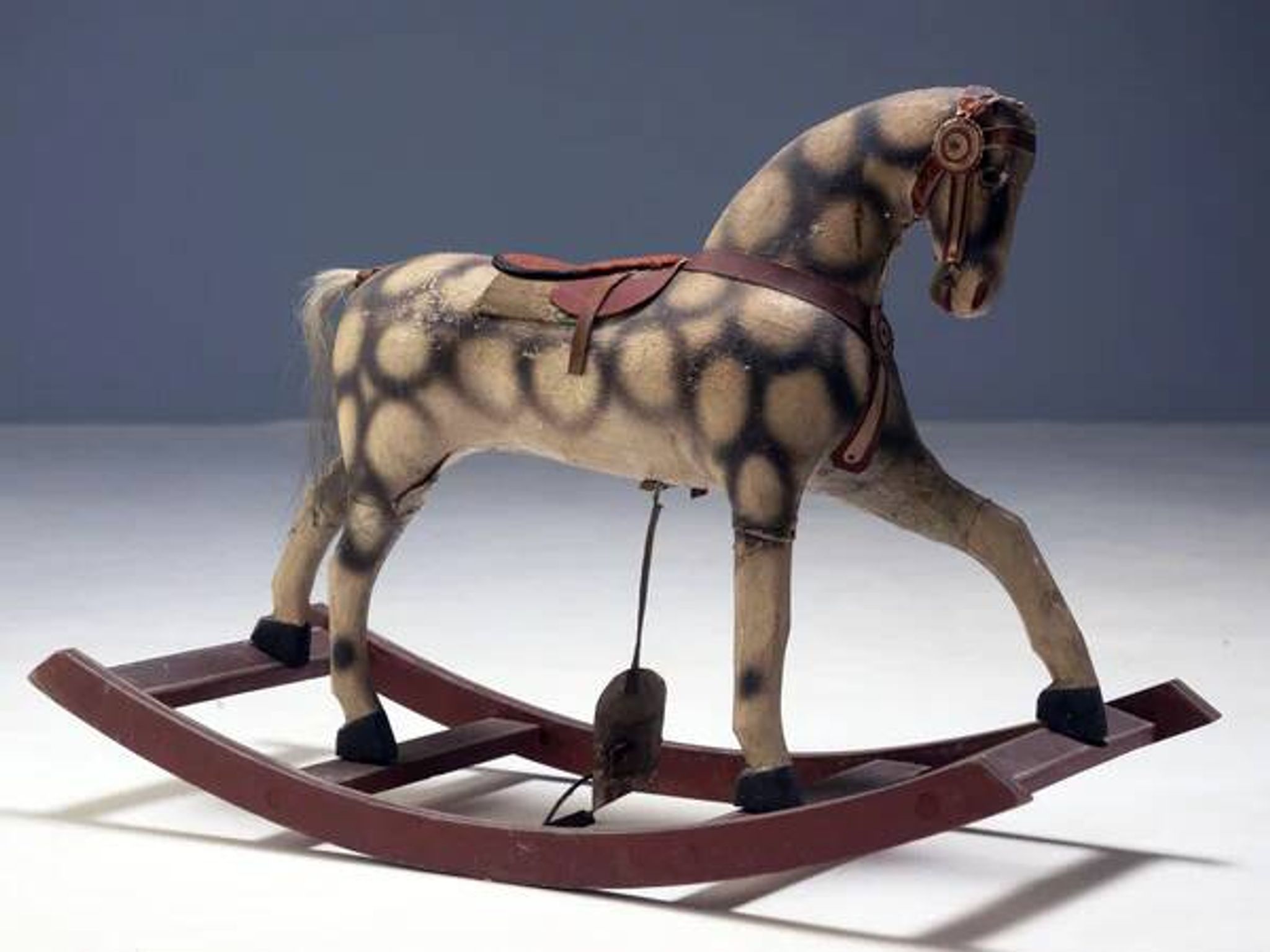 Antique rocking horse, Czechoslovakia, 1940s