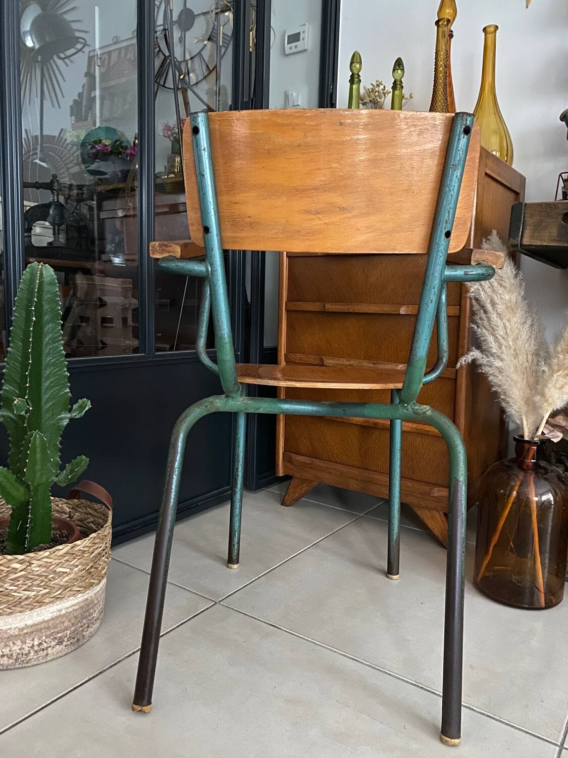 Vintage schoolmaster armchair