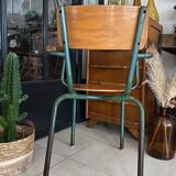 Vintage schoolmaster armchair