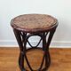 Tabouret/Sellette en rotin et cannage vintage - Années '60/'70
