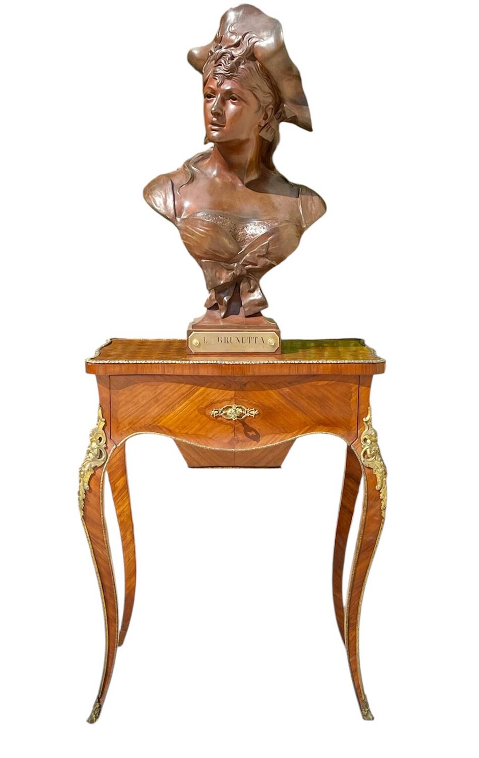 Bronze sculpture entitled “La Brunetta”