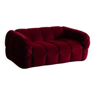 Cini Boeri for Arflex Strips sofa in velvet, Italy 1968