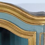 Small Showcase in Painted and Gilded Wood, Louis XV Style – Early 19th Century