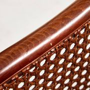 Fauteuil en hêtre et rotin