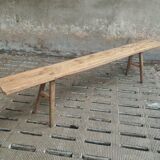 Old bench sidetable pine with oak