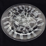 Crystal plate Gui Lalique pattern