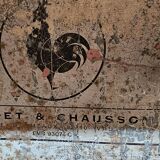 Pink showcase in Burmese teak