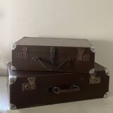 Valise en bois, bagage ancien