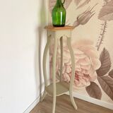 Plant stand/side table, redesigned in Artichoke Cream