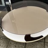 Table basse ronde de l'ère spatiale