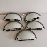Set of 5 Danish Odreco wall lamps 80s 90s