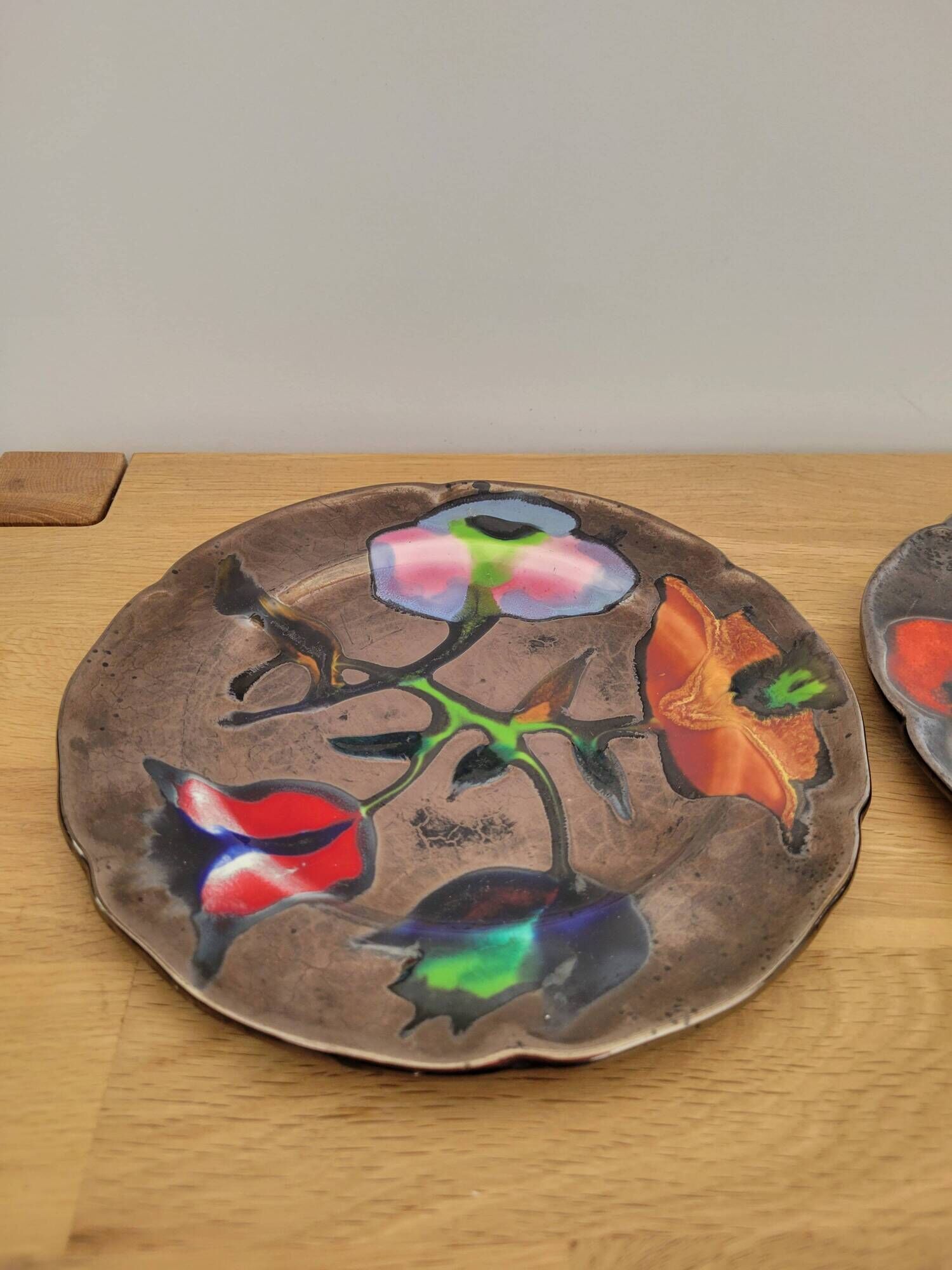 Pair of ceramic plates Ricard 0. Sprouk 60s