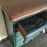 Chiffonnier 5 sage green drawers