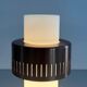 Simple table lamp in copper metal and opal glass, 1960s, Germany