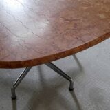 Dining table by Giancarlo Piretti for Castelli in terracotta travertine