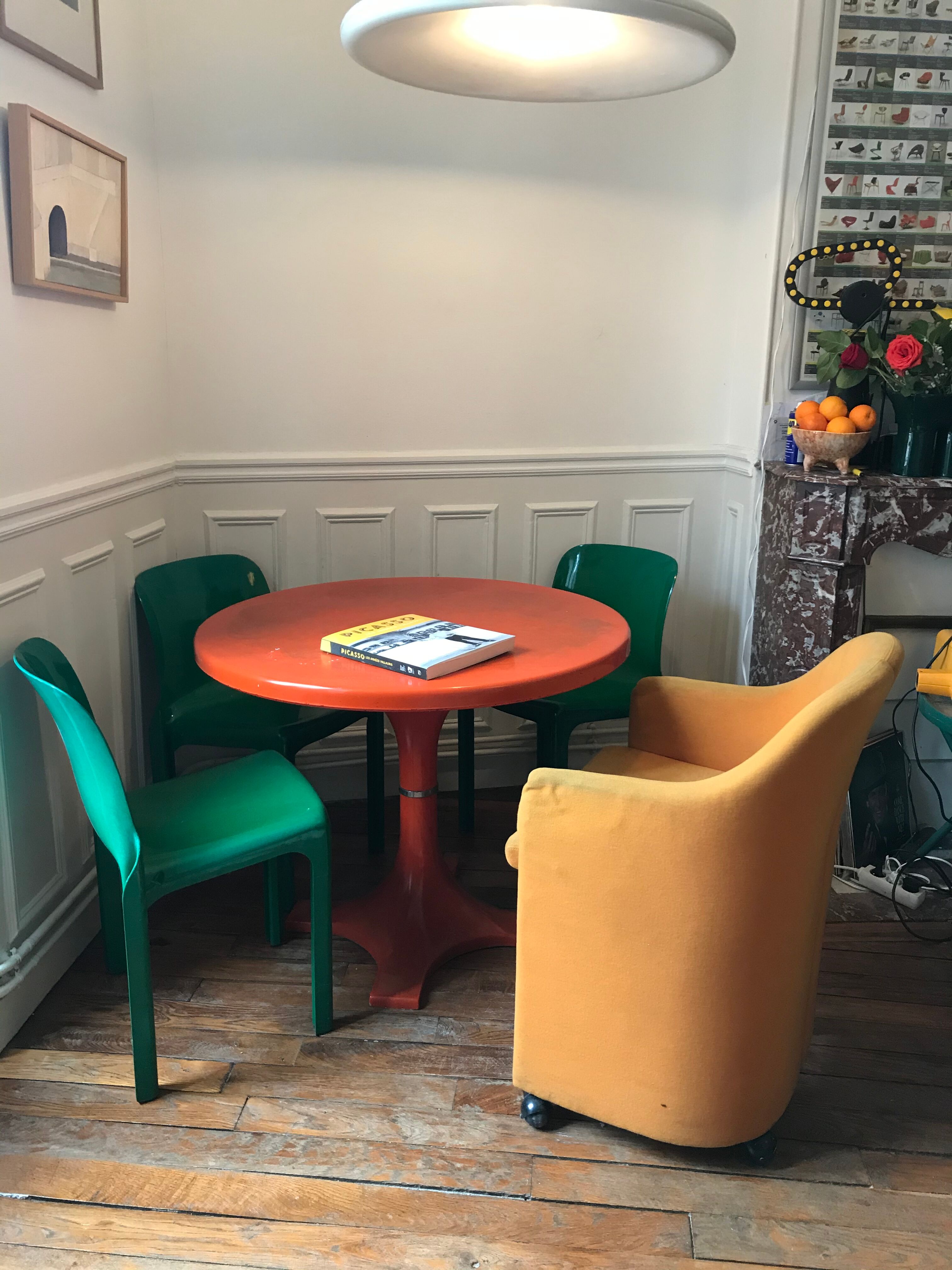 Chaise PS142 d'Eugenio Gerli, Tecno