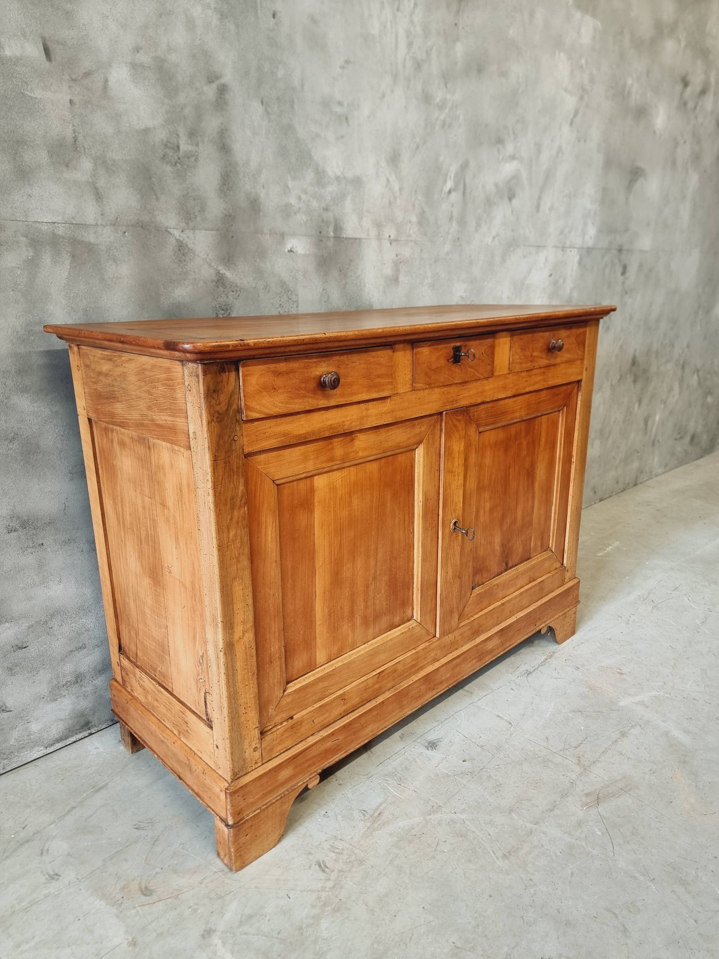 Buffet ancien enfilade commode 19ème siècle en merisier français
