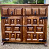 Small sideboard Spanish style Catalan chest of drawers stamped Navarro argudo