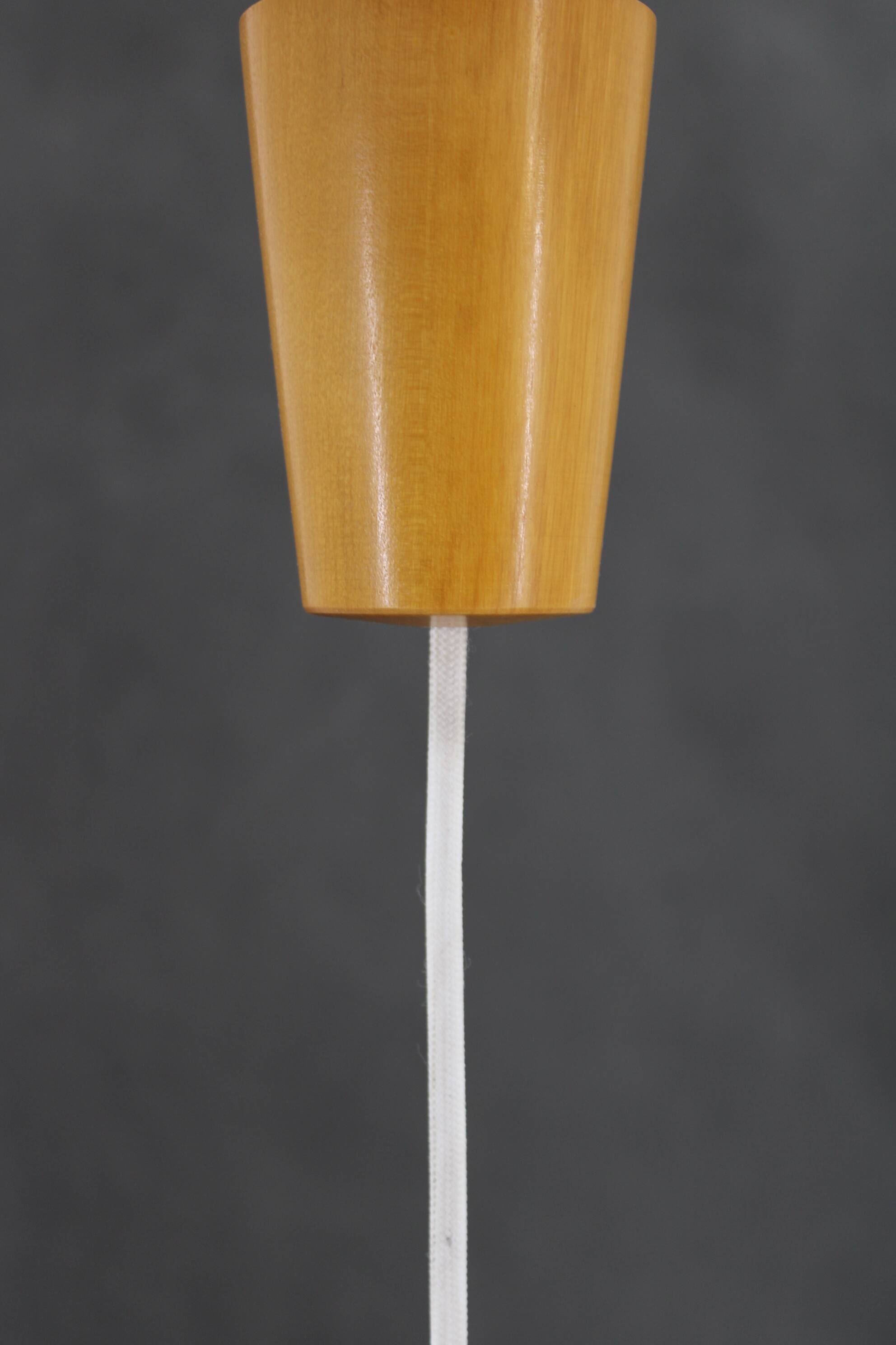 1970s uluv glass pendant, czechoslovakia