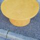 Vintage coffee table round light wood
