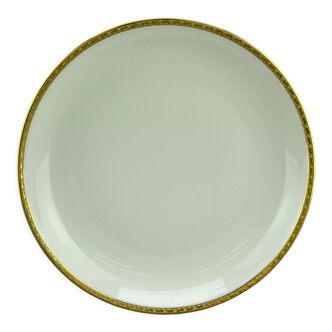 Plat en porcelaine incrustations or par Chastagner à limoges